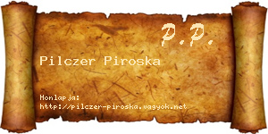 Pilczer Piroska névjegykártya